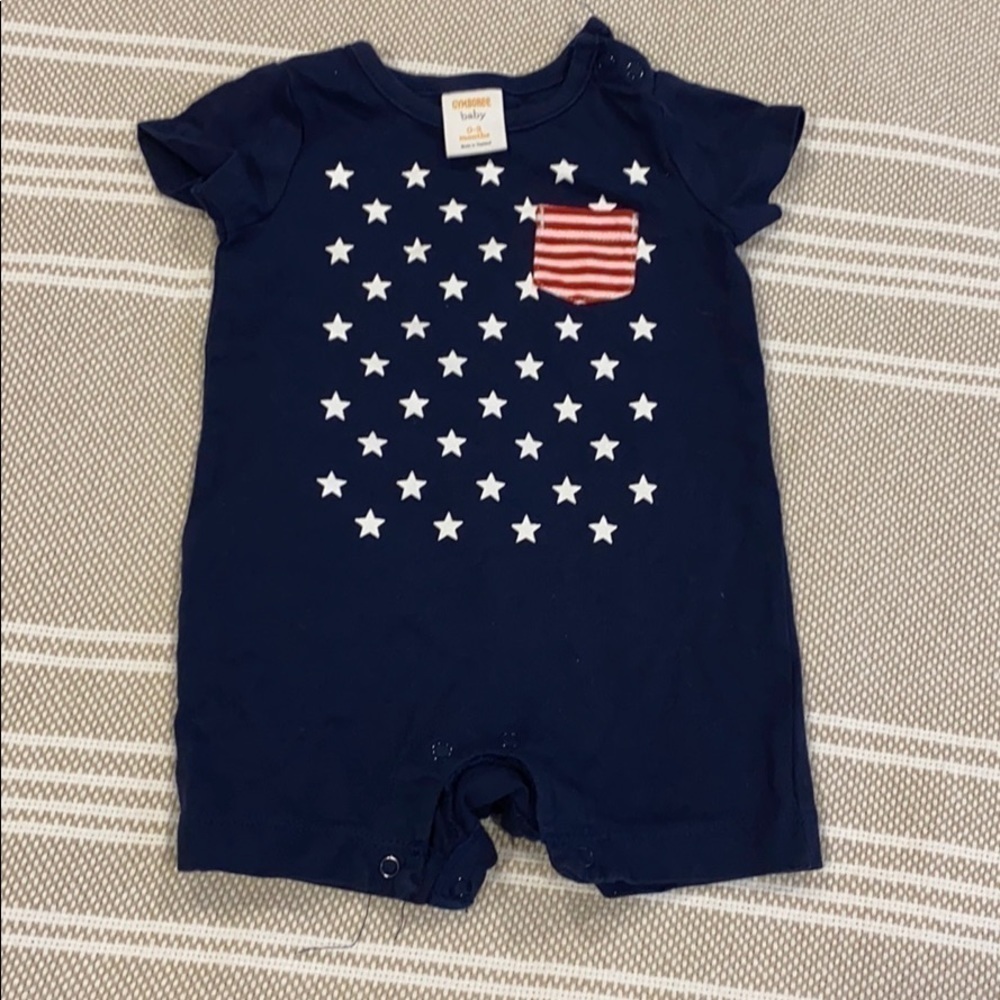 EUC Gymboree Patriotic onesie